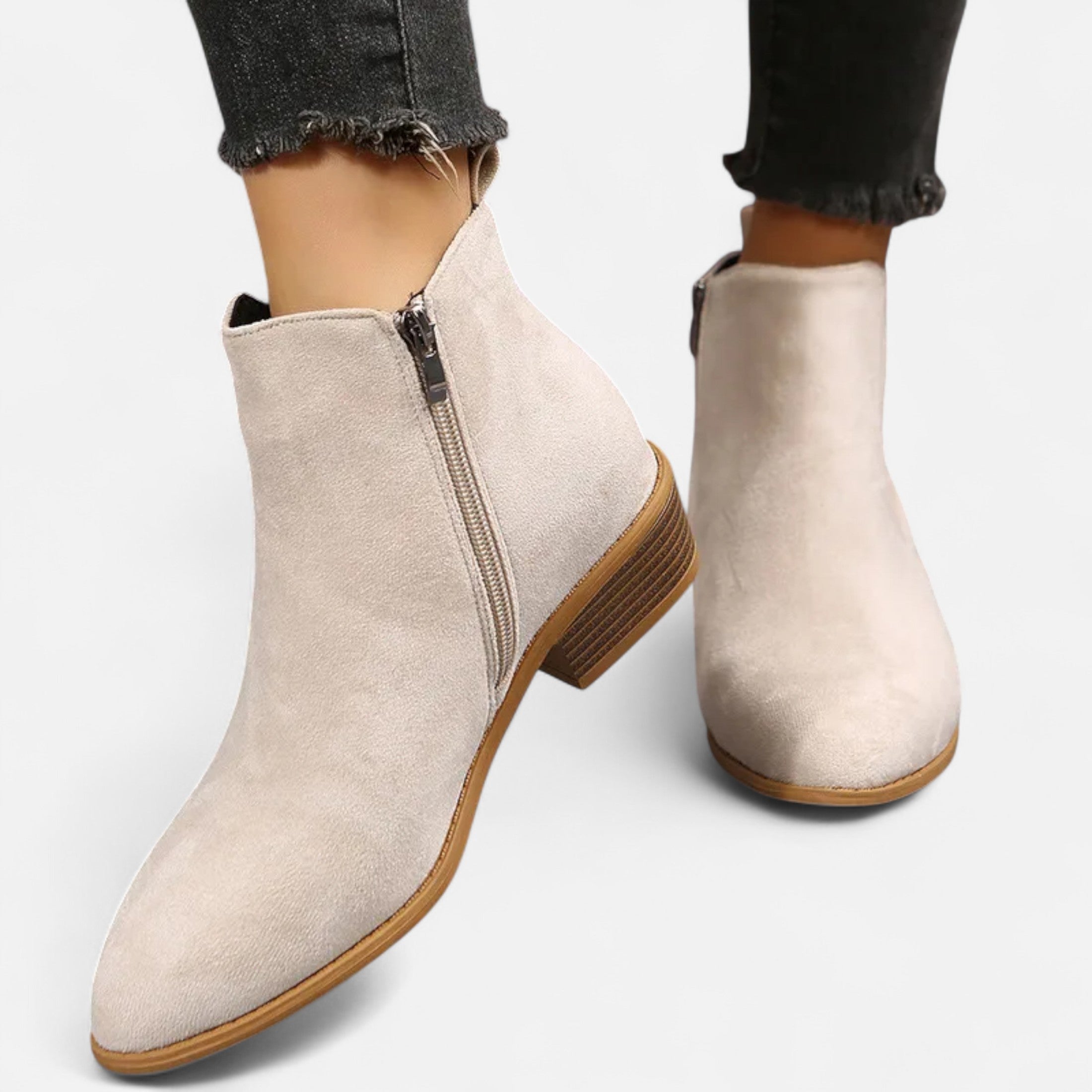 Darvelle | Women's Mid-Heel Chelsea Boots in Suede