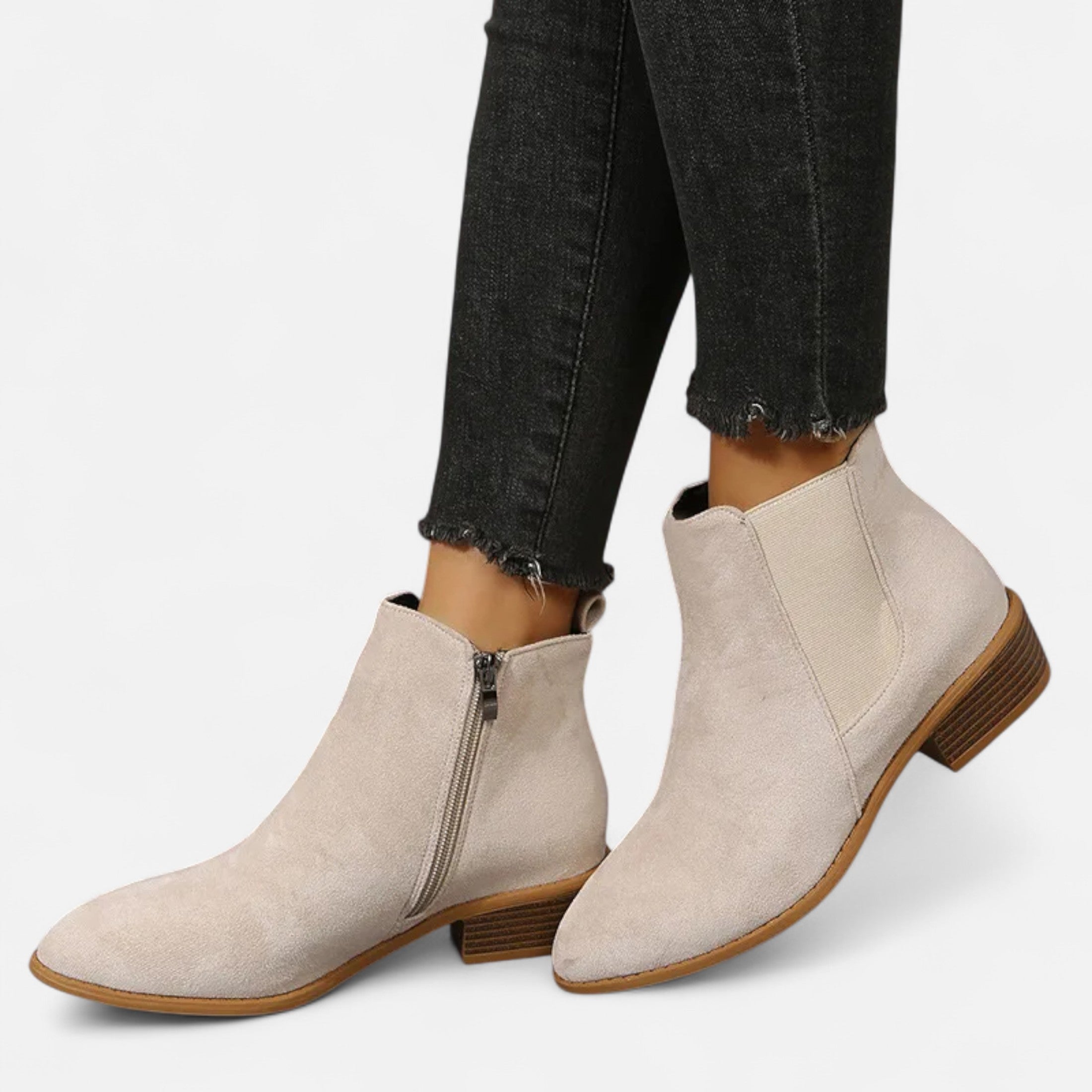Darvelle | Women's Mid-Heel Chelsea Boots in Suede