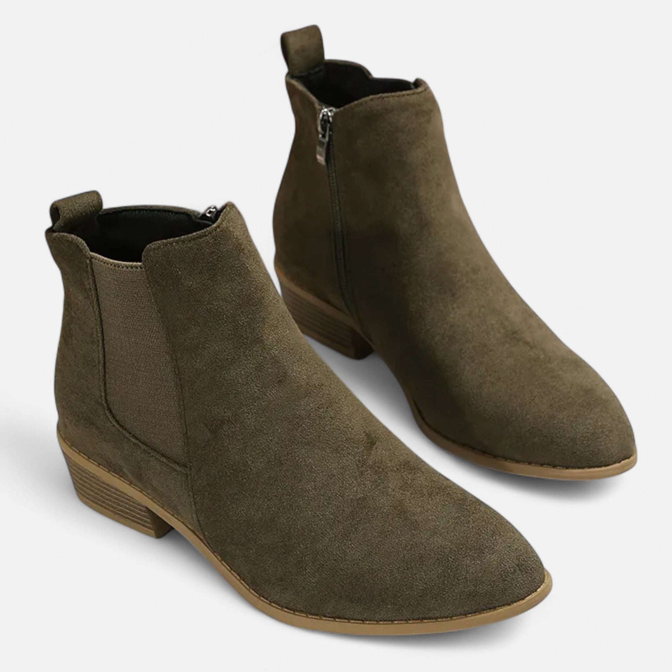 Darvelle | Women's Mid-Heel Chelsea Boots in Suede