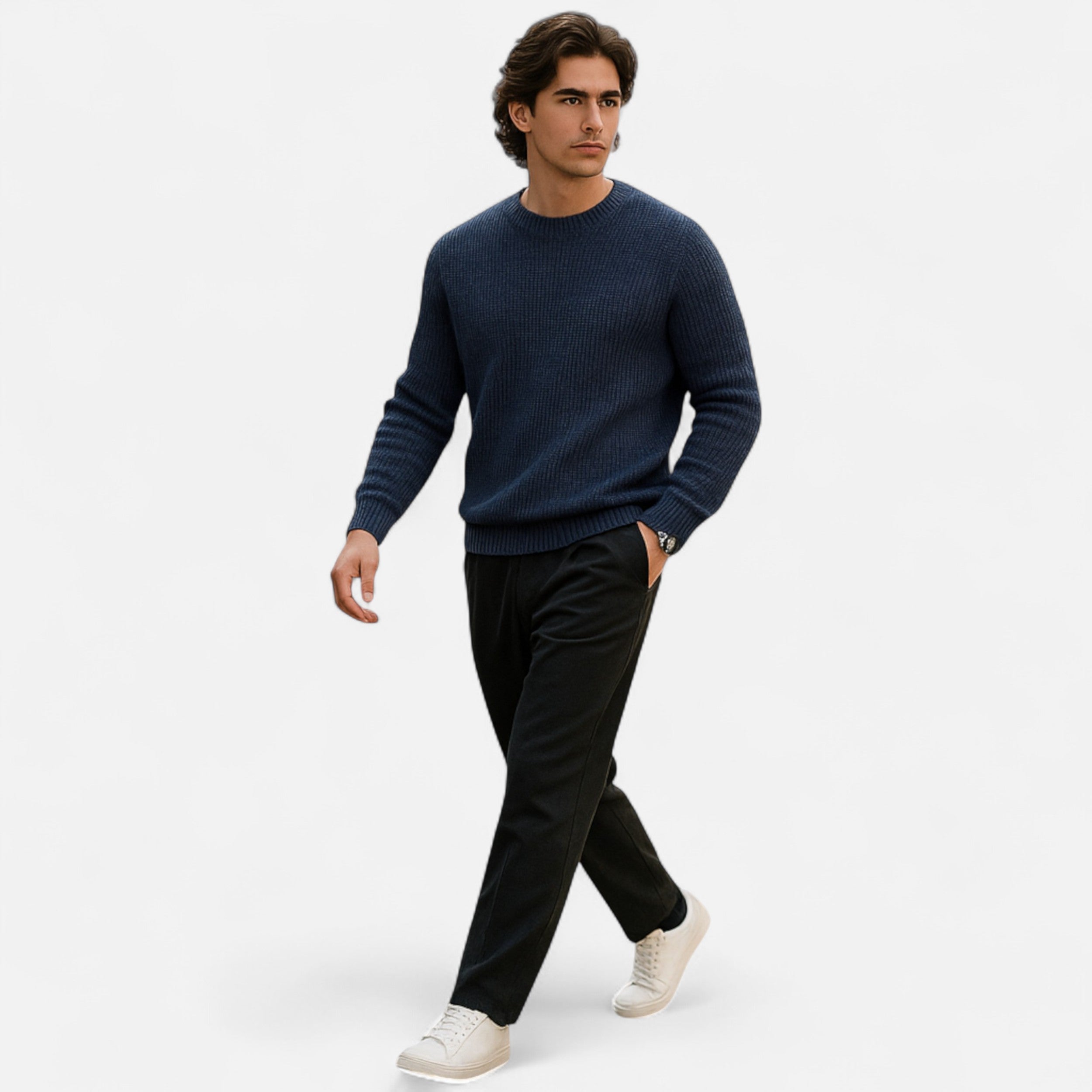 Darvelle | Men's Handcrafted Round Neck Sweater