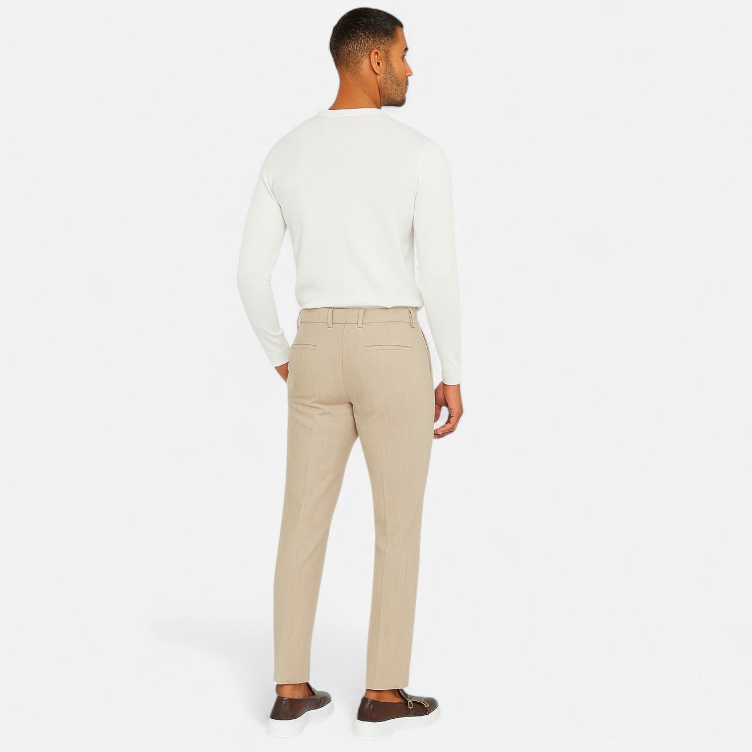 Darvelle | Men's Double Buckle Leather Loafers – Monk Strap Style with Artisanal Distinction and Refined Silhouette