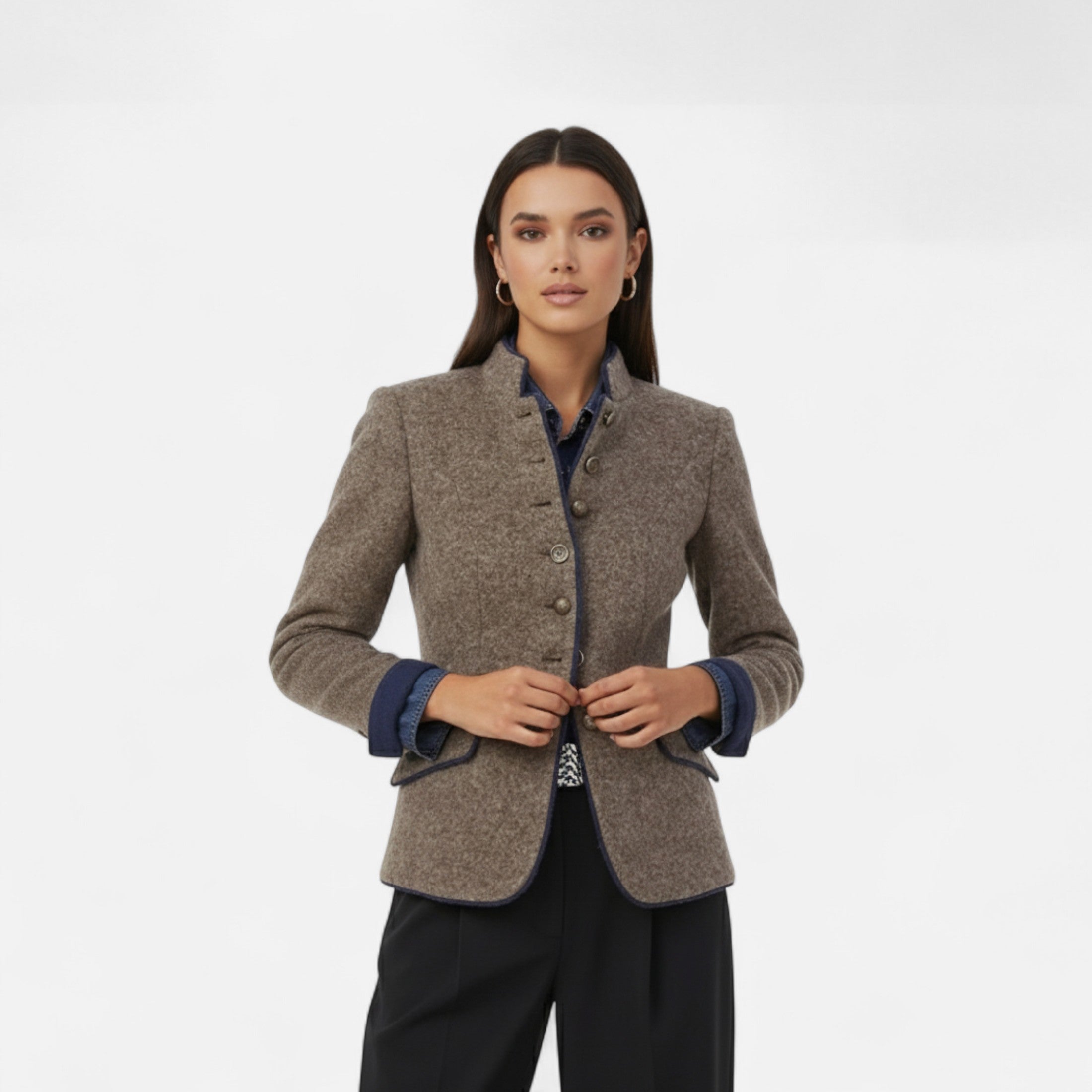 Darvelle | Women's Winter Coat Elegant Imitation Wool