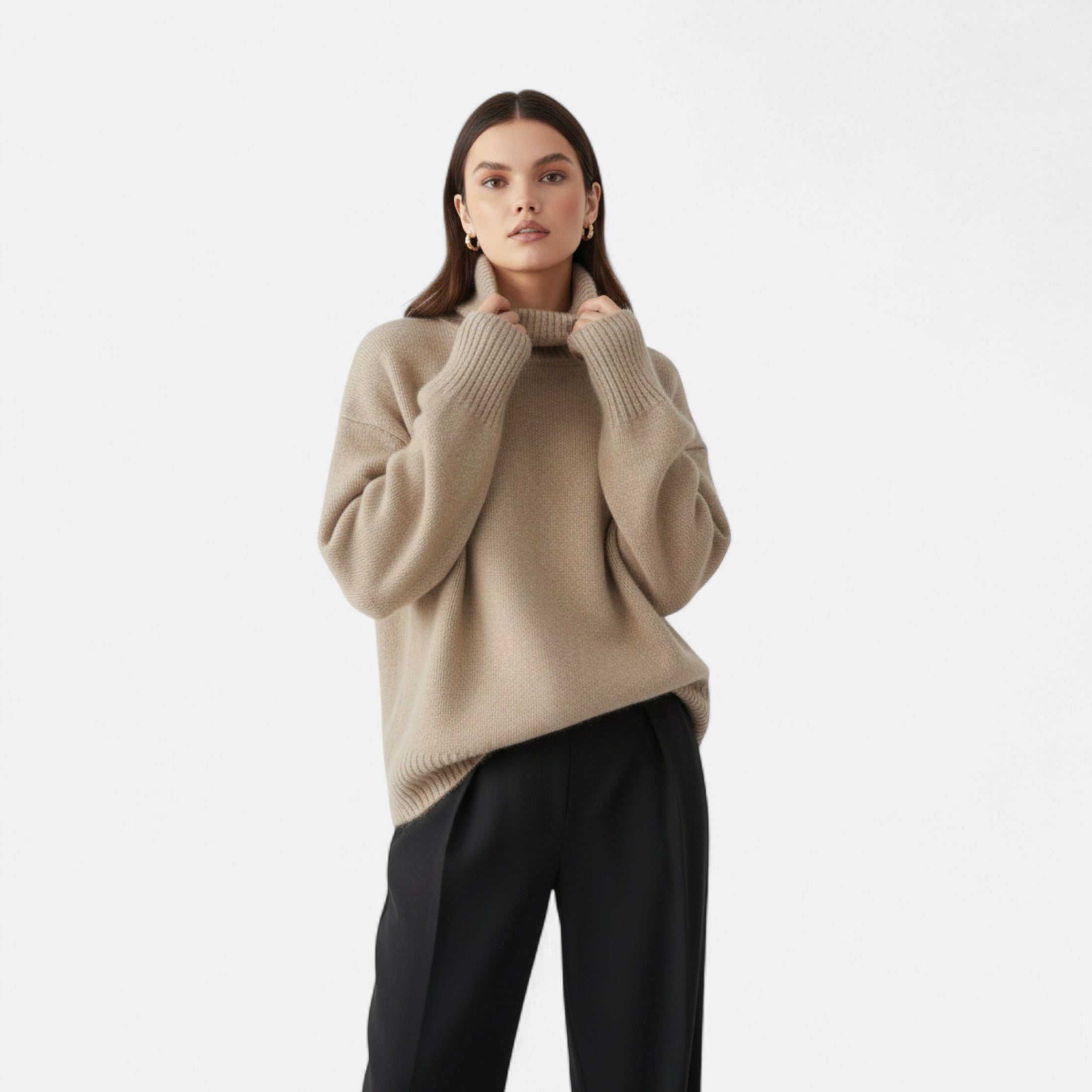 Darvelle | Women's Winter High Neck Cashmere Sweater