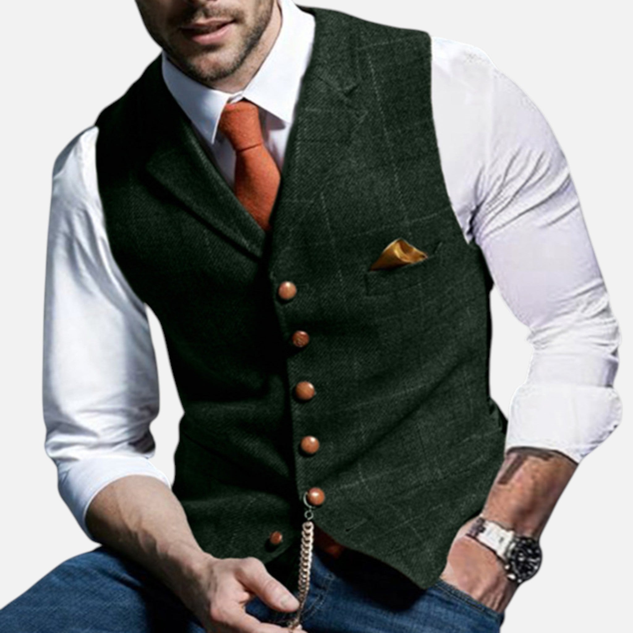 Darvelle | Men's Vintage Vest with Classic Cut
