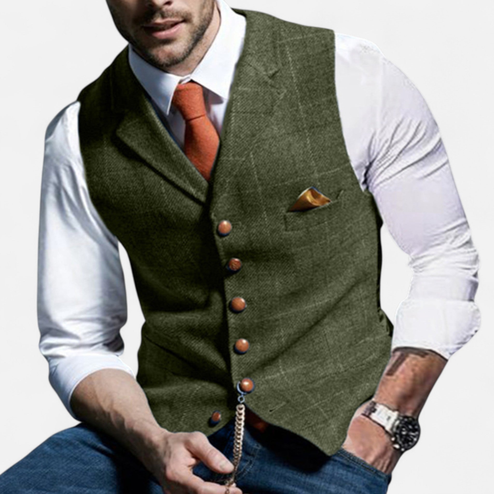 Darvelle | Men's Vintage Vest with Classic Cut