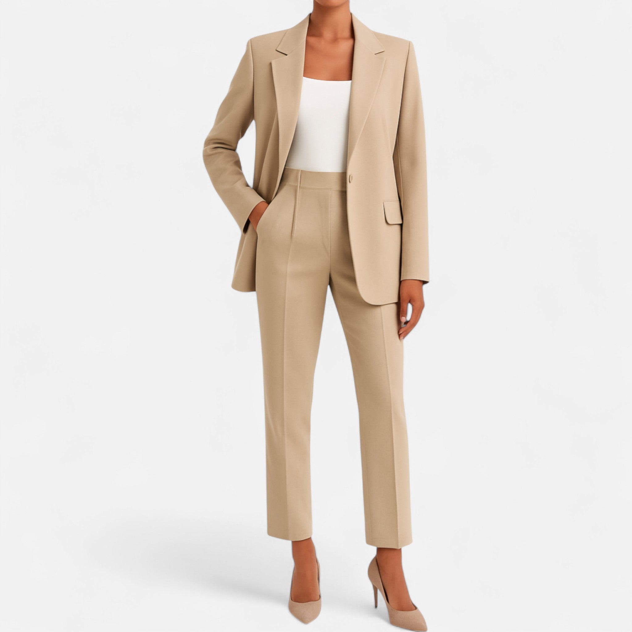 Darvelle | Elegant Women’s Tailored Suit Set with Blazer and Pants