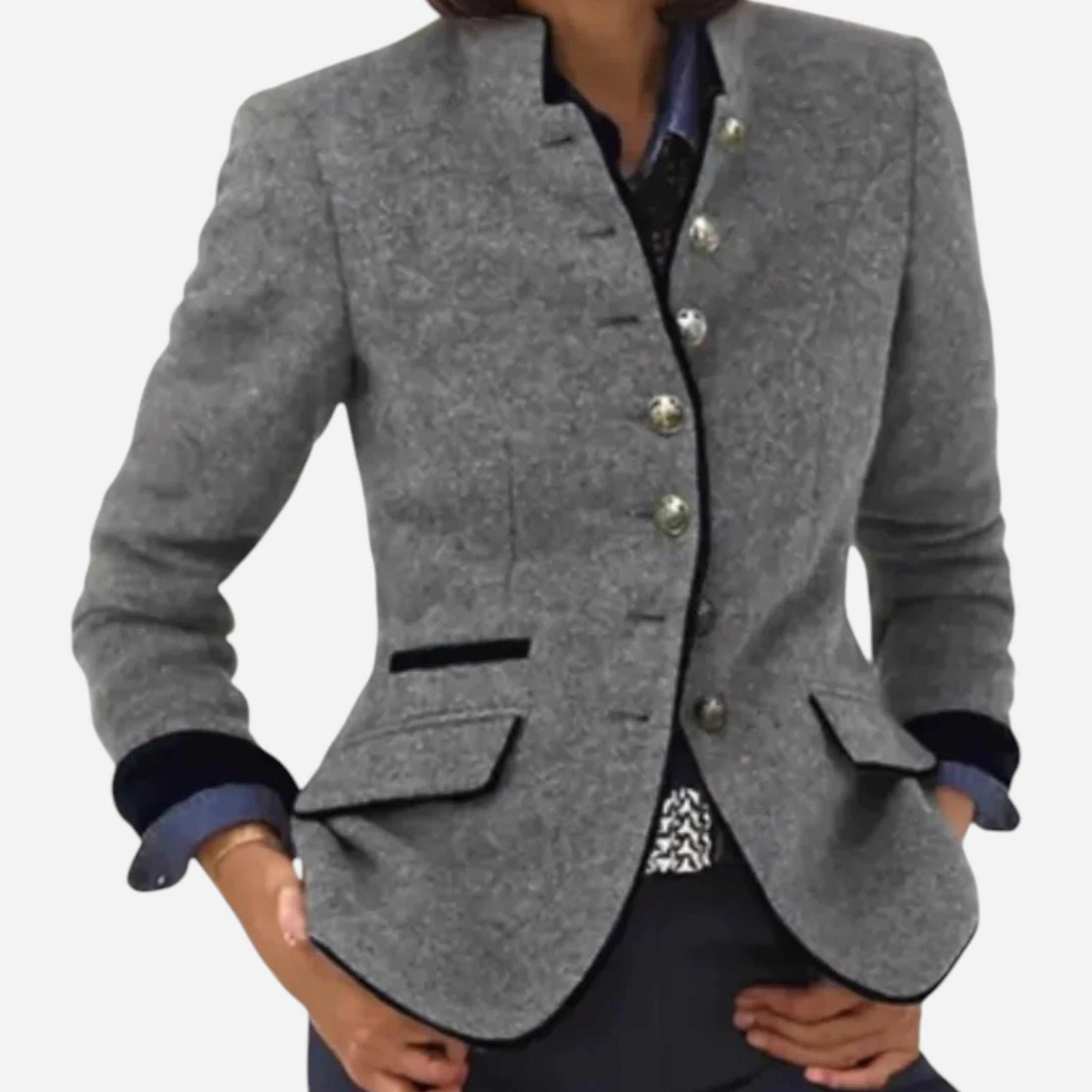 Darvelle | Women's Winter Coat Elegant Imitation Wool