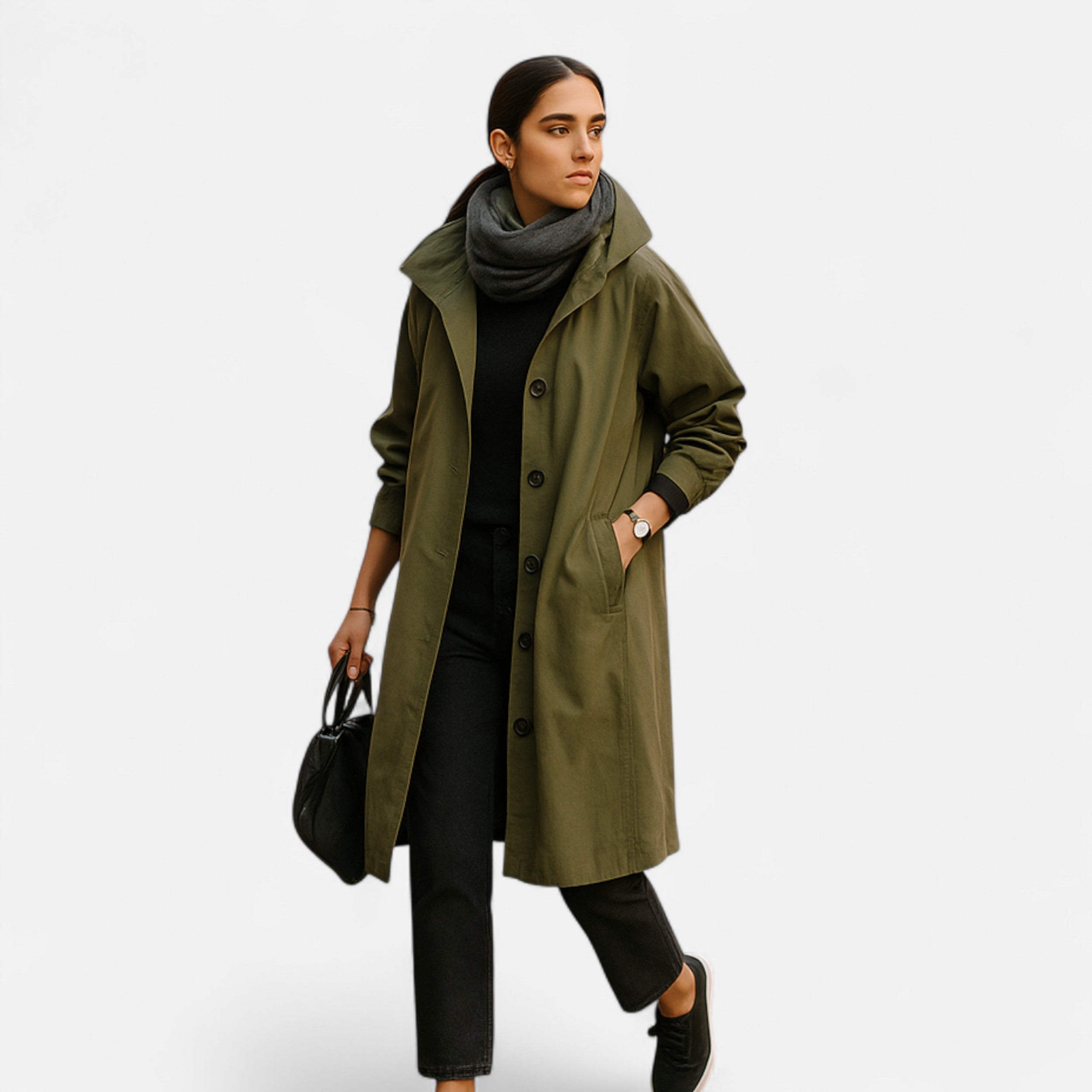 Darvelle | Women's Timeless Waterproof Hooded Raincoat