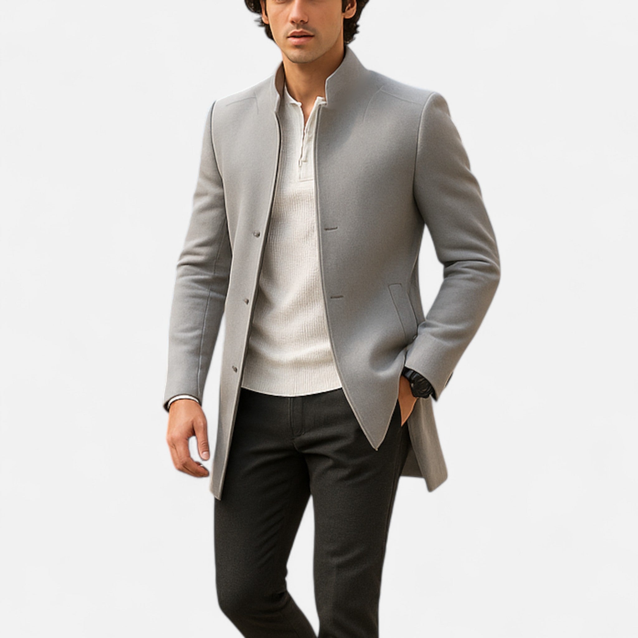 Darvelle | Men's Timeless Elegance Wool Coat