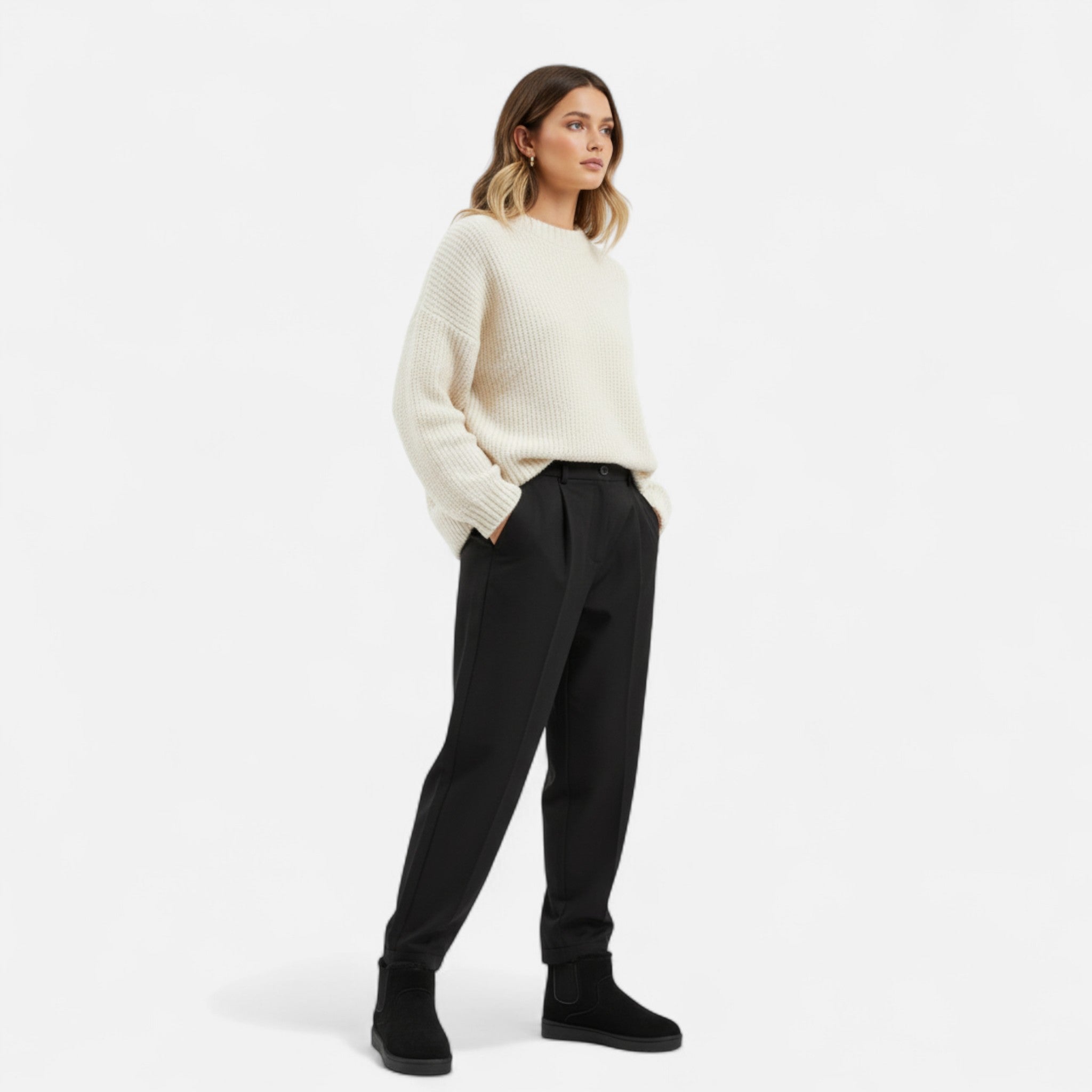 Darvelle | Women's Winter Ankle Boots with Thick Sole and Elegant Design