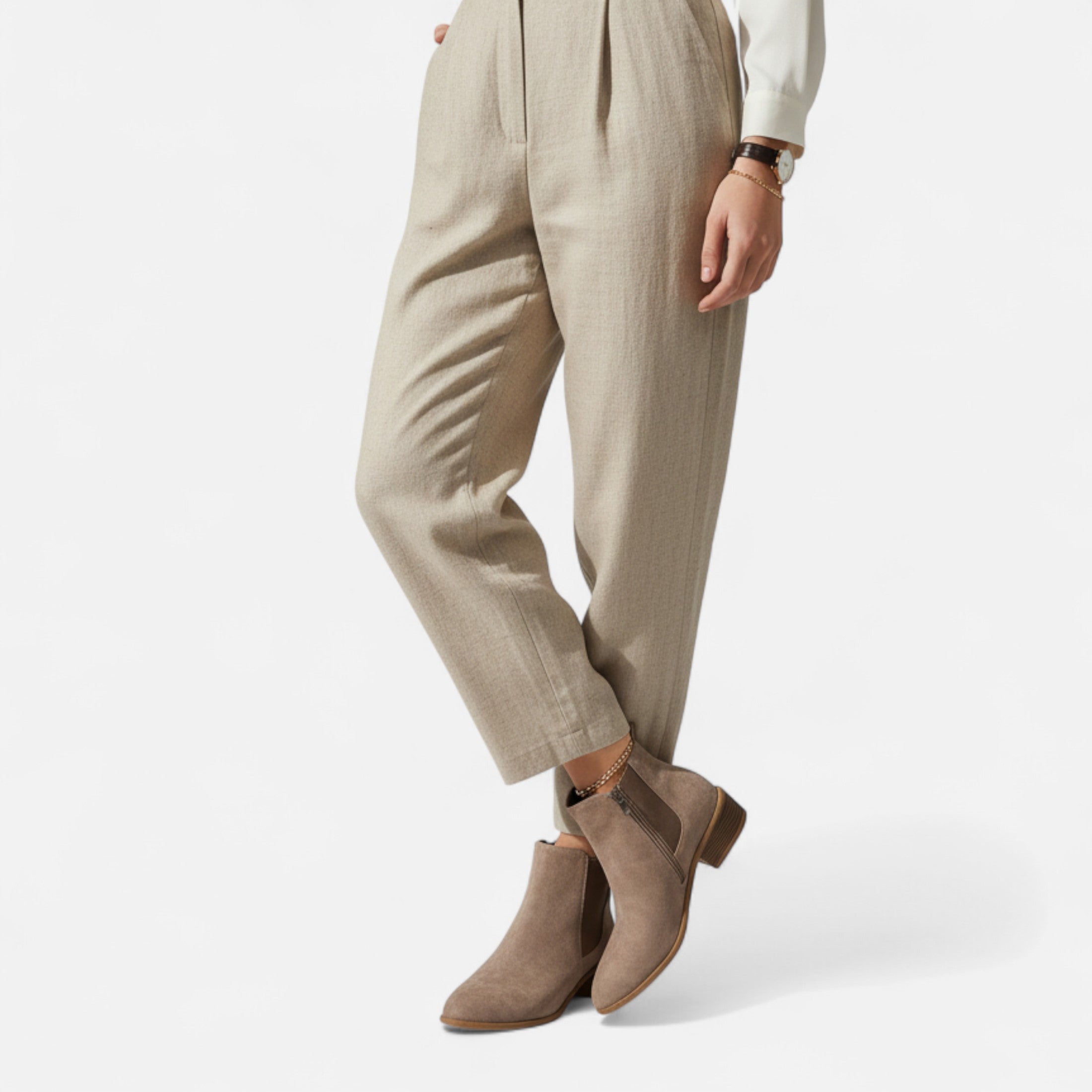 Darvelle | Women's Mid-Heel Chelsea Boots in Suede