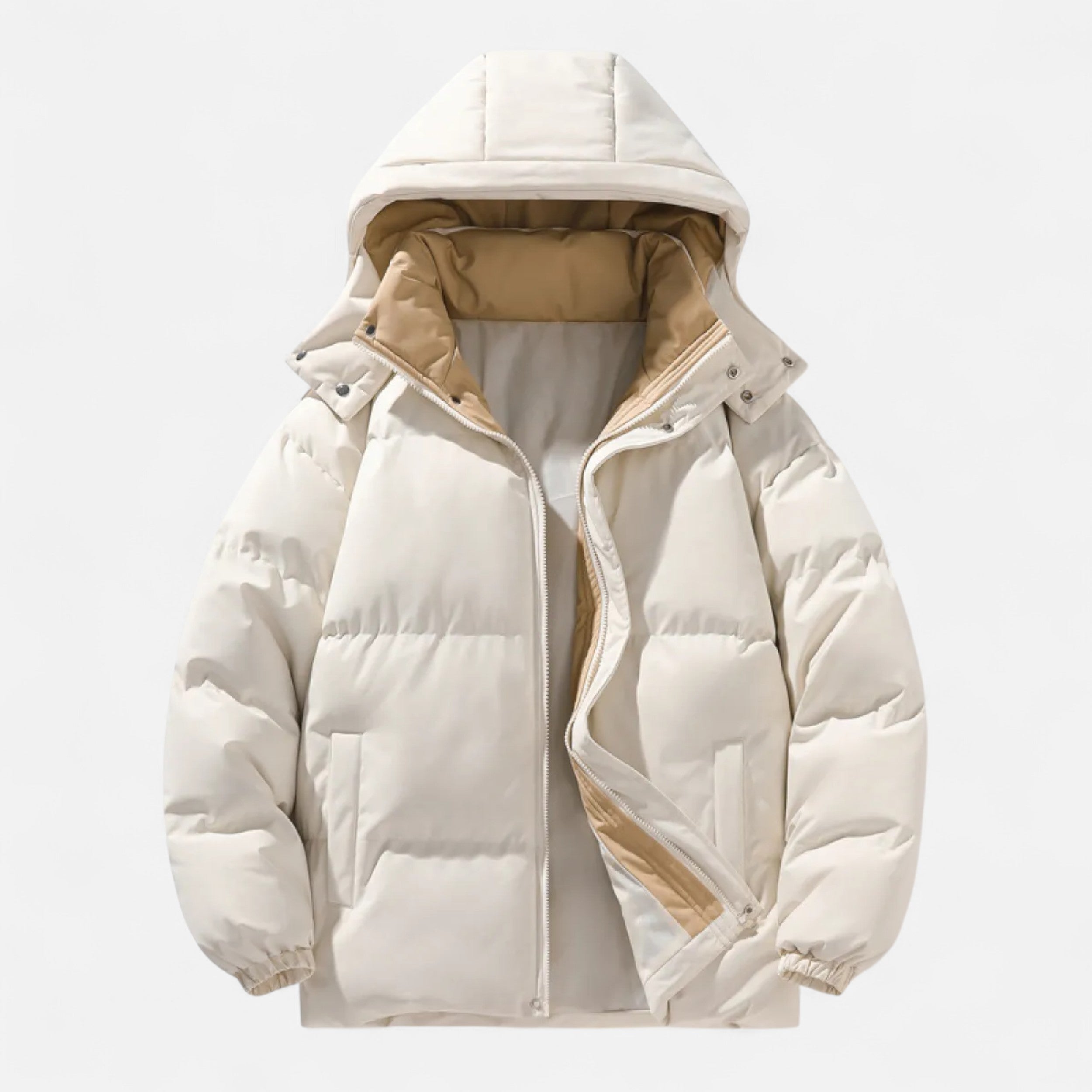 Darvelle | Men's Winter Quilted Jacket with Detachable Hood