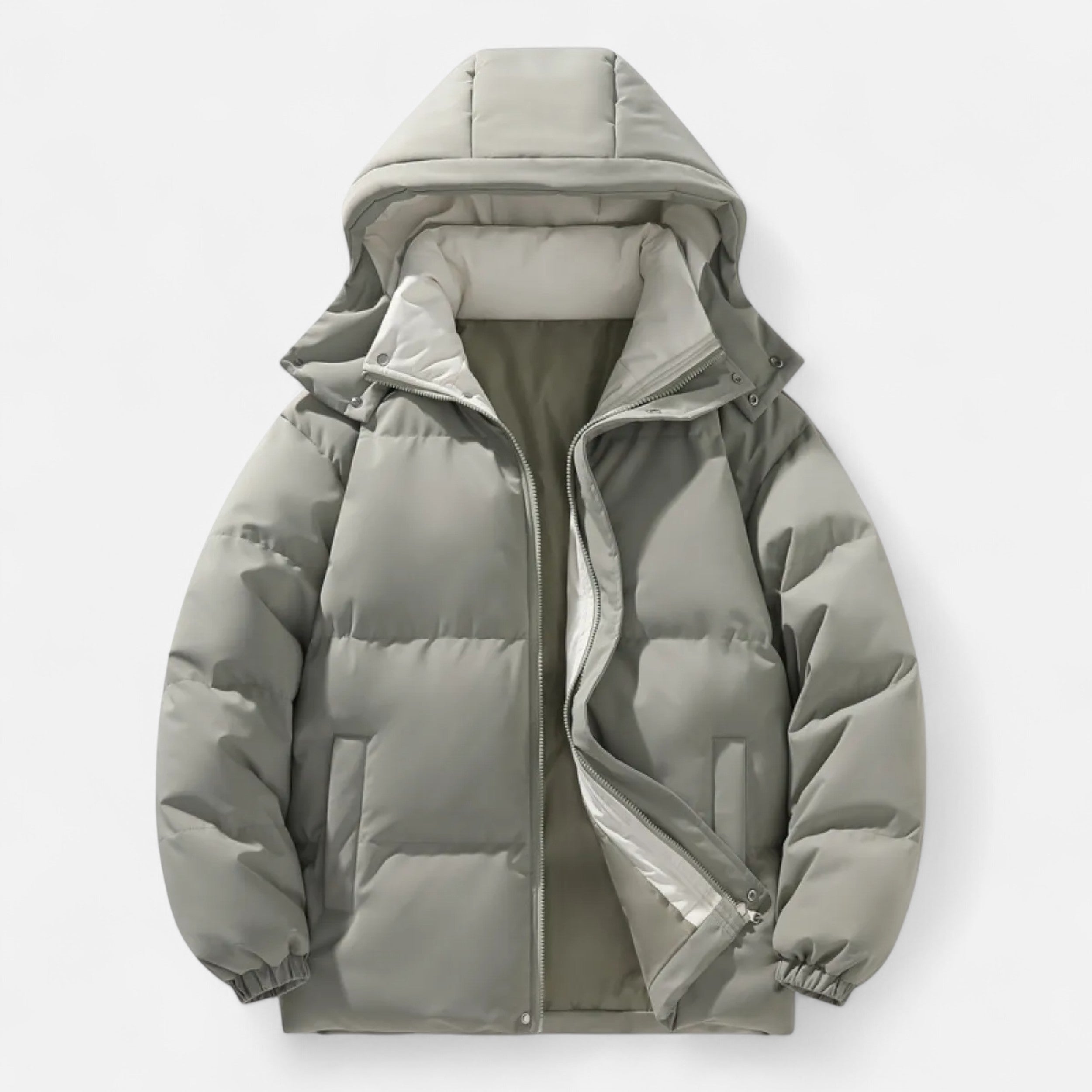 Darvelle | Men's Winter Quilted Jacket with Detachable Hood