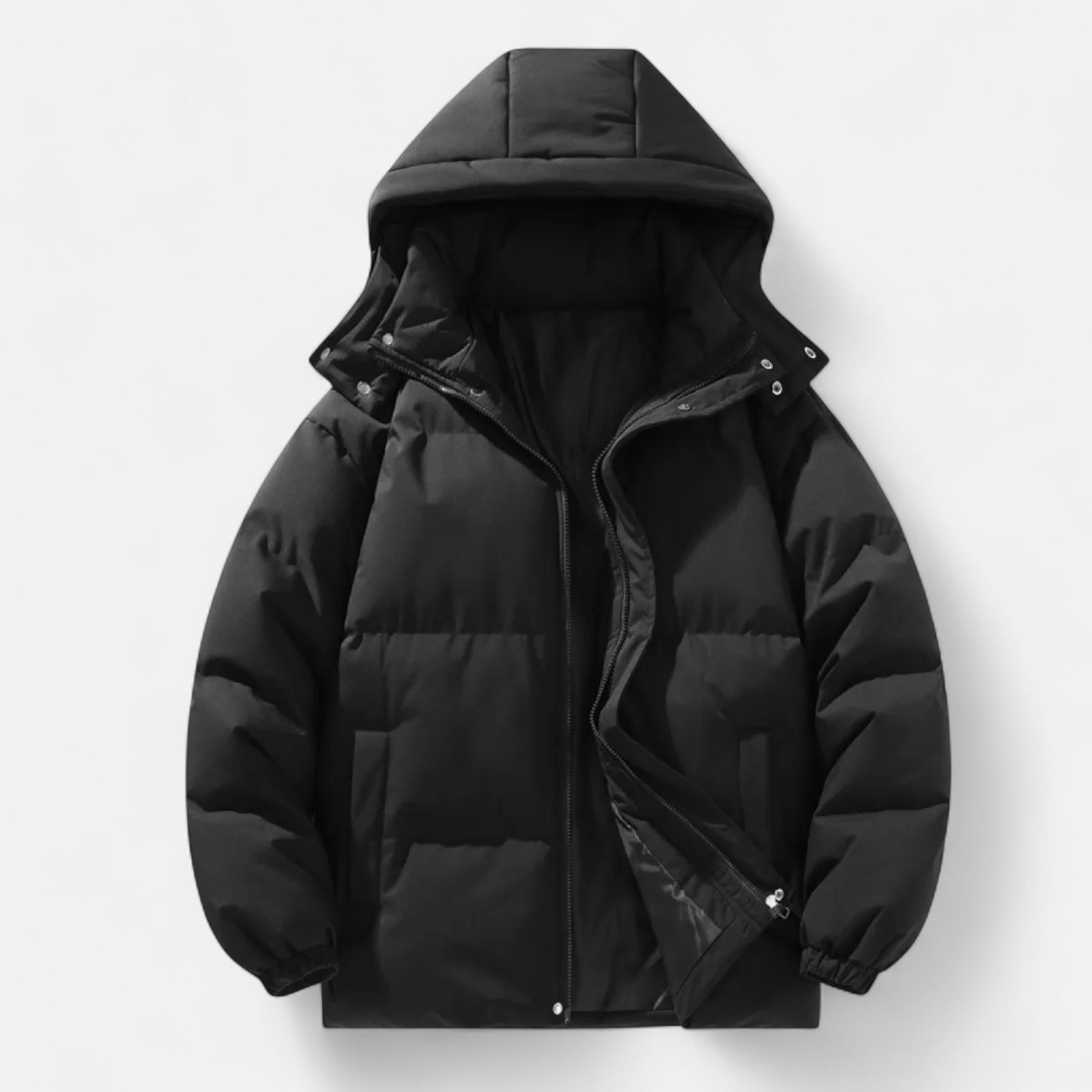 Darvelle | Men's Winter Quilted Jacket with Detachable Hood