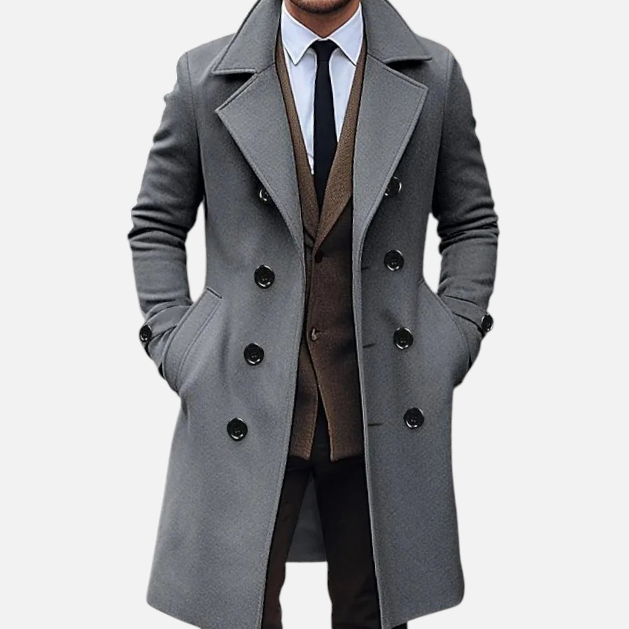 Darvelle | Men's Double-Breasted Winter Coat