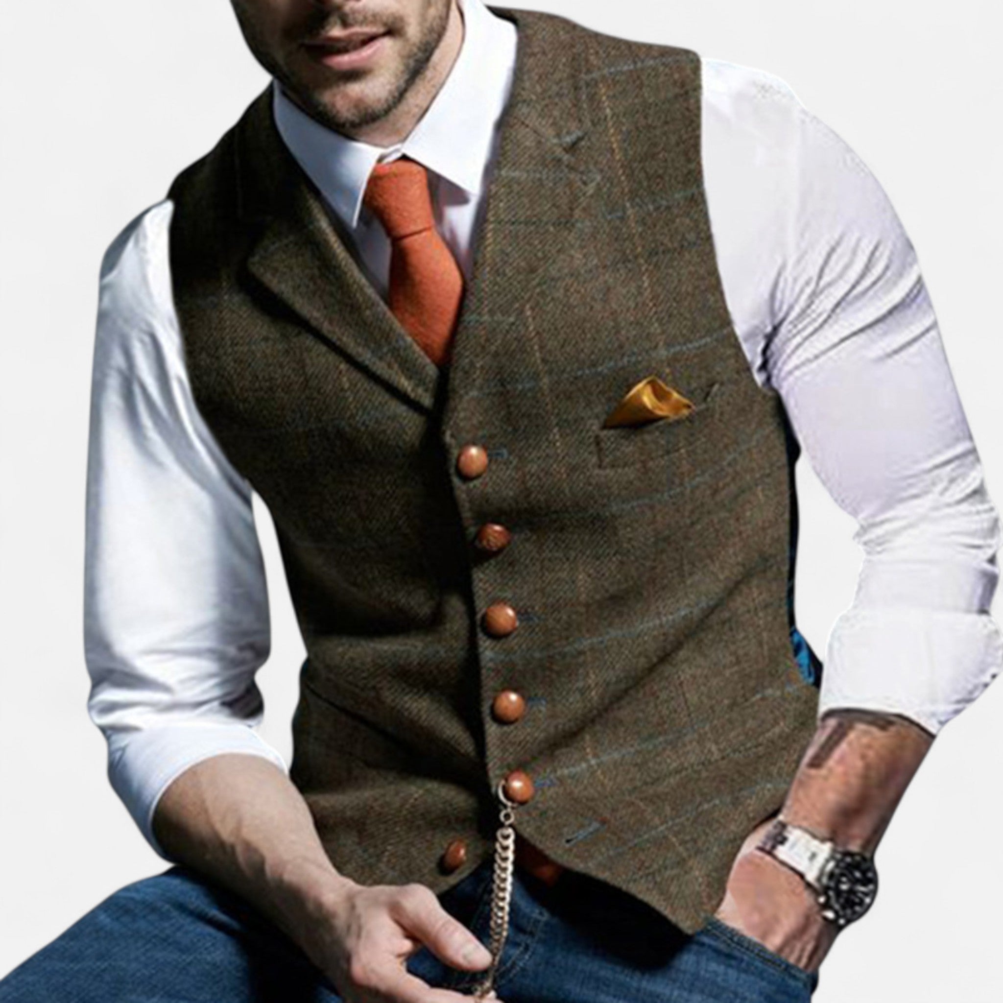 Darvelle | Men's Vintage Vest with Classic Cut