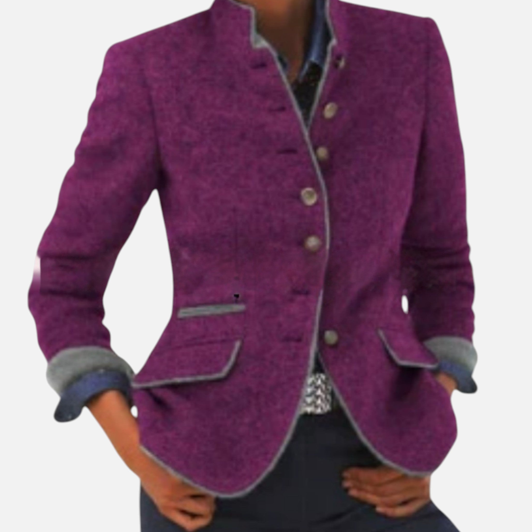 Darvelle | Women's Winter Coat Elegant Imitation Wool